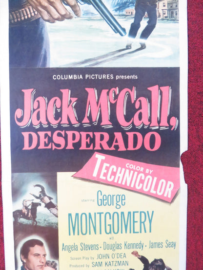JACK MCCALL, DESPERADO US INSERT (14"x 36") POSTER GEORGE MONTGOMERY 1953 Rendezvous Cinema Movie posters