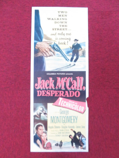 JACK MCCALL, DESPERADO US INSERT (14"x 36") POSTER GEORGE MONTGOMERY 1953 Rendezvous Cinema Movie posters