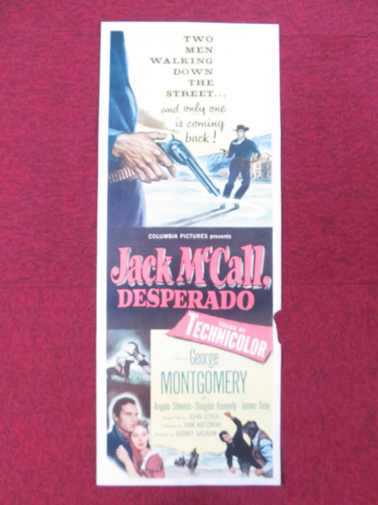 JACK MCCALL, DESPERADO US INSERT (14"x 36") POSTER GEORGE MONTGOMERY 1953 Rendezvous Cinema Movie posters