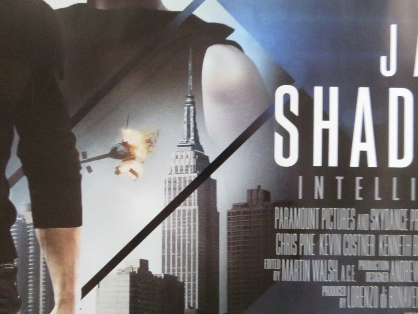 JACK RYAN: SHADOW RECRUIT UK QUAD ROLLED POSTER CHRIS PINE KEIRA KNIGHTLEY 2014 Rendezvous Cinema Movie posters