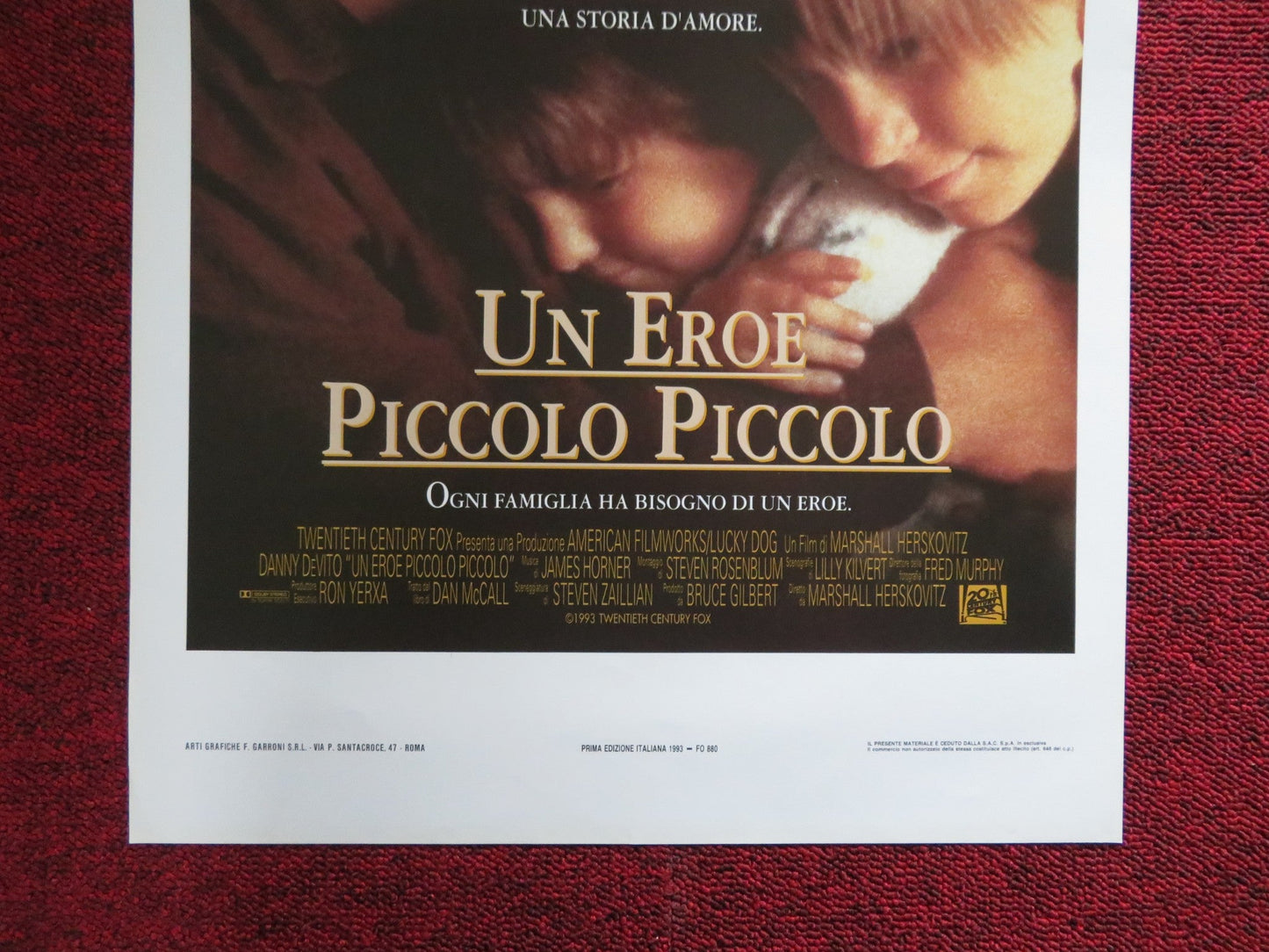 JACK THE BEAR ITALIAN LOCANDINA POSTER DANNY DEVITO GARY SINISE 1993 Rendezvous Cinema Movie posters