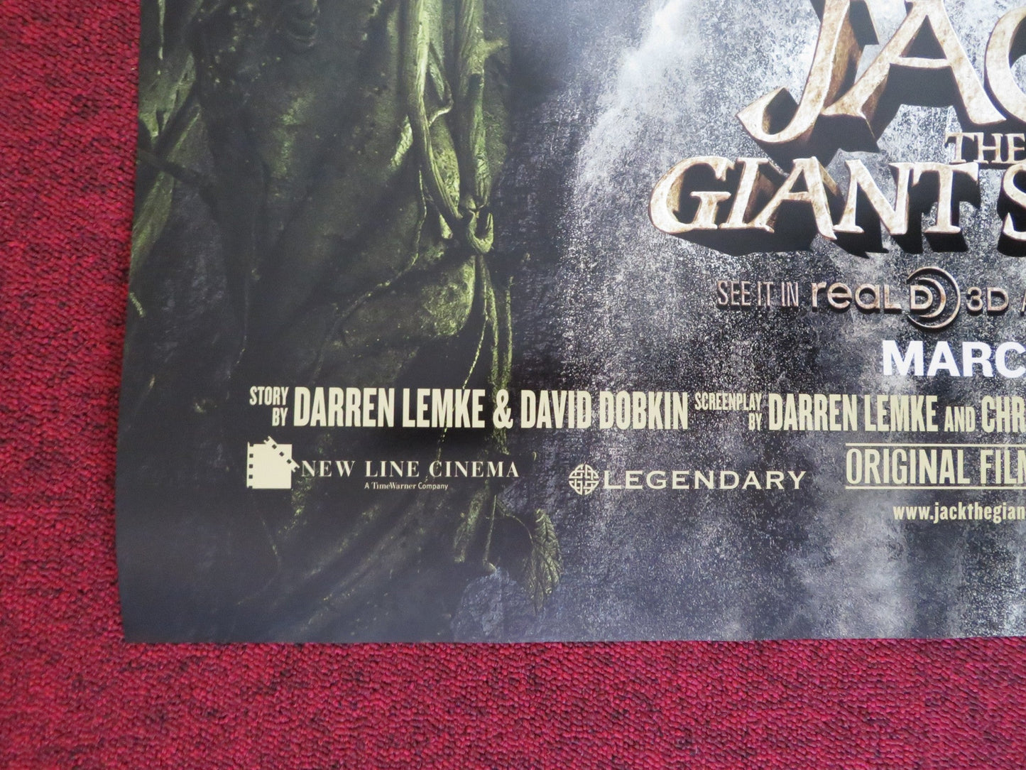 JACK THE GIANT SLAYER US ONE SHEET ROLLED POSTER NICHOLAS HOULT E.MCGREGOR 2013 Rendezvous Cinema Movie posters