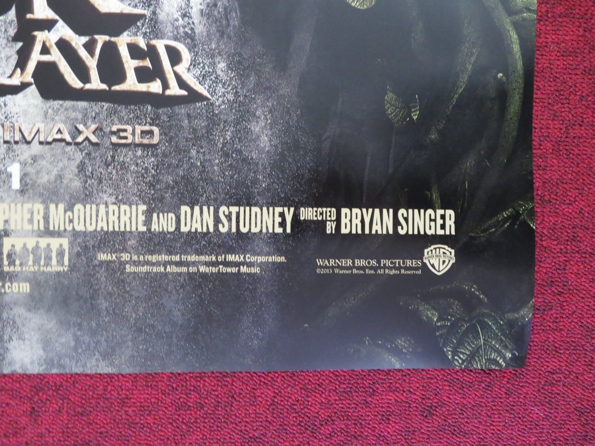 JACK THE GIANT SLAYER US ONE SHEET ROLLED POSTER NICHOLAS HOULT E.MCGREGOR 2013 Rendezvous Cinema Movie posters