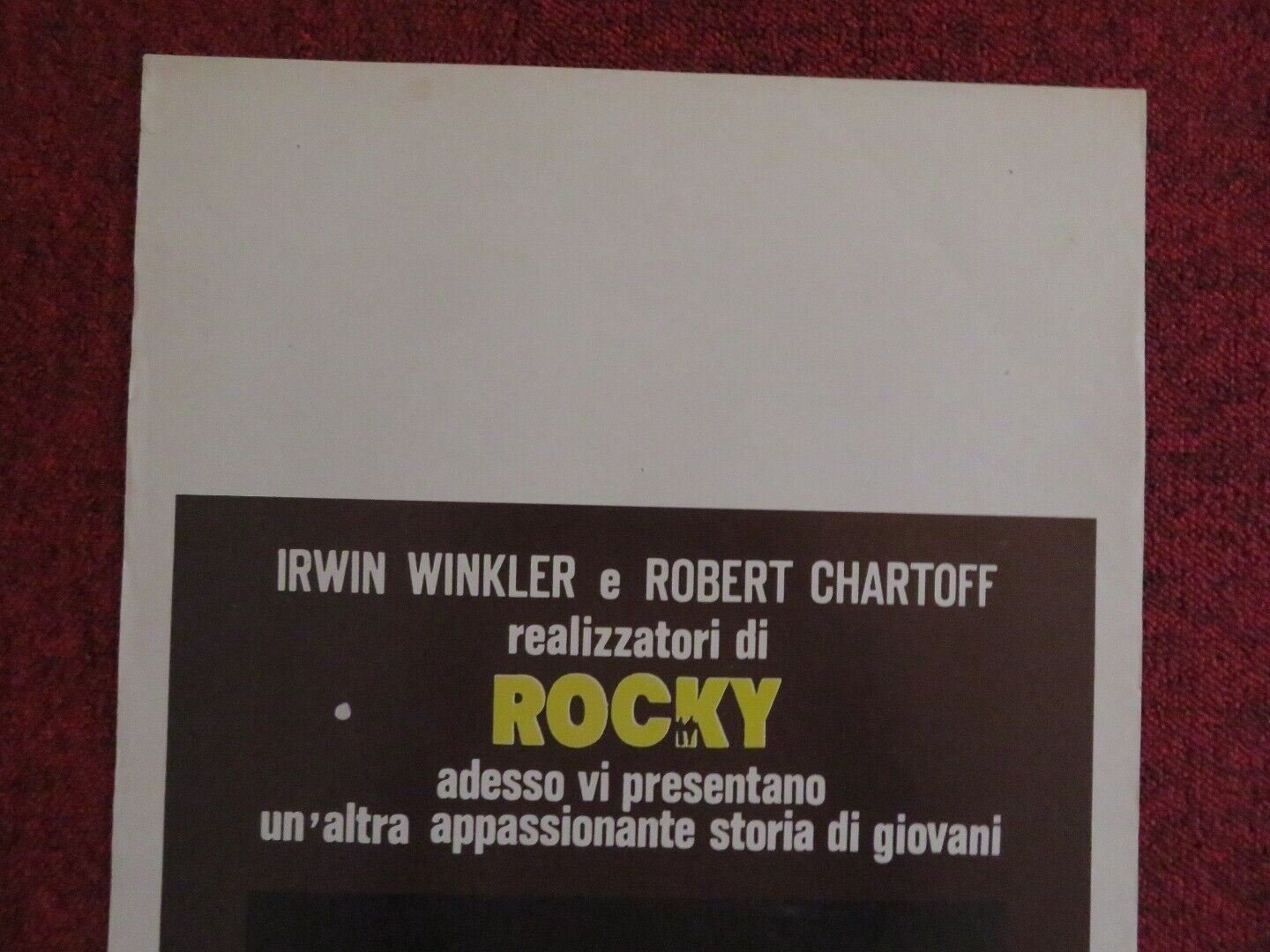 JACKIE / Believe in Me ITALIAN LOCANDINA (27.5"x13") POSTER 1977 Movie posters