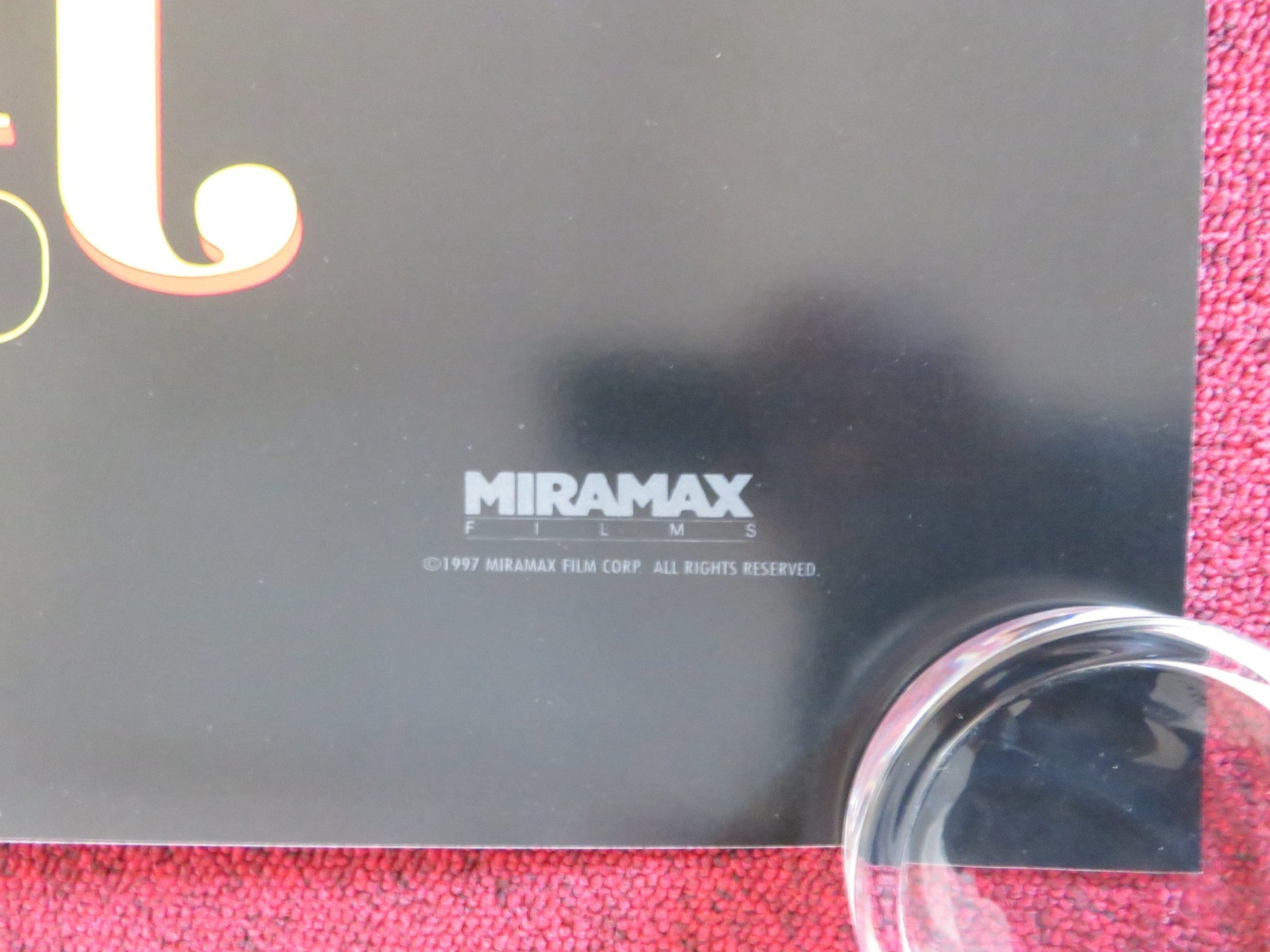 JACKIE BROWN US ONE SHEET ROLLED POSTER TARANTINO GRIER SAMUEL L. JACKSON 1997 Rendezvous Cinema Movie posters