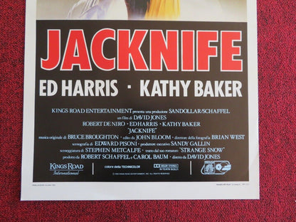 JACKNIFE ITALIAN LOCANDINA (27.5"x13") POSTER ROBERT DENIRO ED HARRIS 1989 Rendezvous Cinema Movie posters