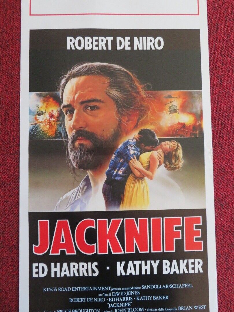 JACKNIFE ITALIAN LOCANDINA (27.5"x13") POSTER ROBERT DENIRO ED HARRIS 1989 Rendezvous Cinema Movie posters