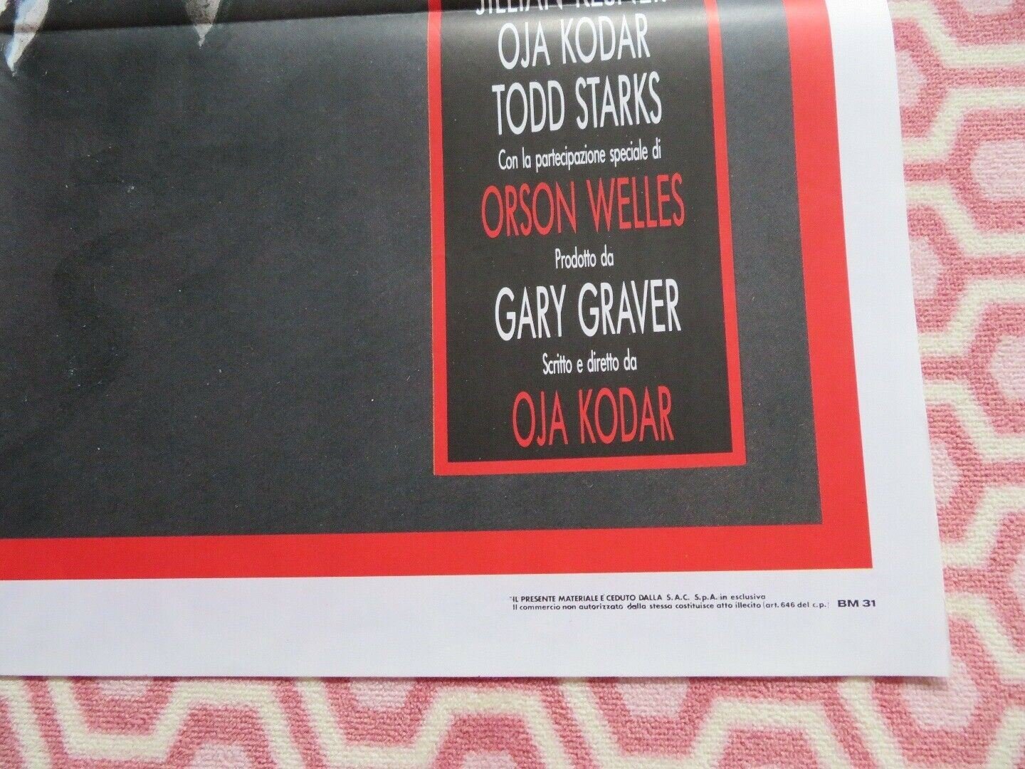 JADED ITALIAN 2 FOGLIO (55"x 39") POSTER RANDALL BRADY ELIZABETH BROOKS 1989 Movie posters