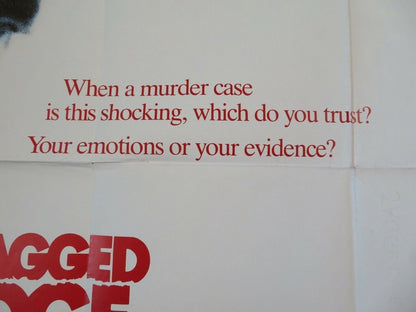 JAGGED EDGE BRITISH QUAD (30"x40") POSTER GLENN CLOSE JEFF BRIDGES ROBERT LOGGIA Movie posters