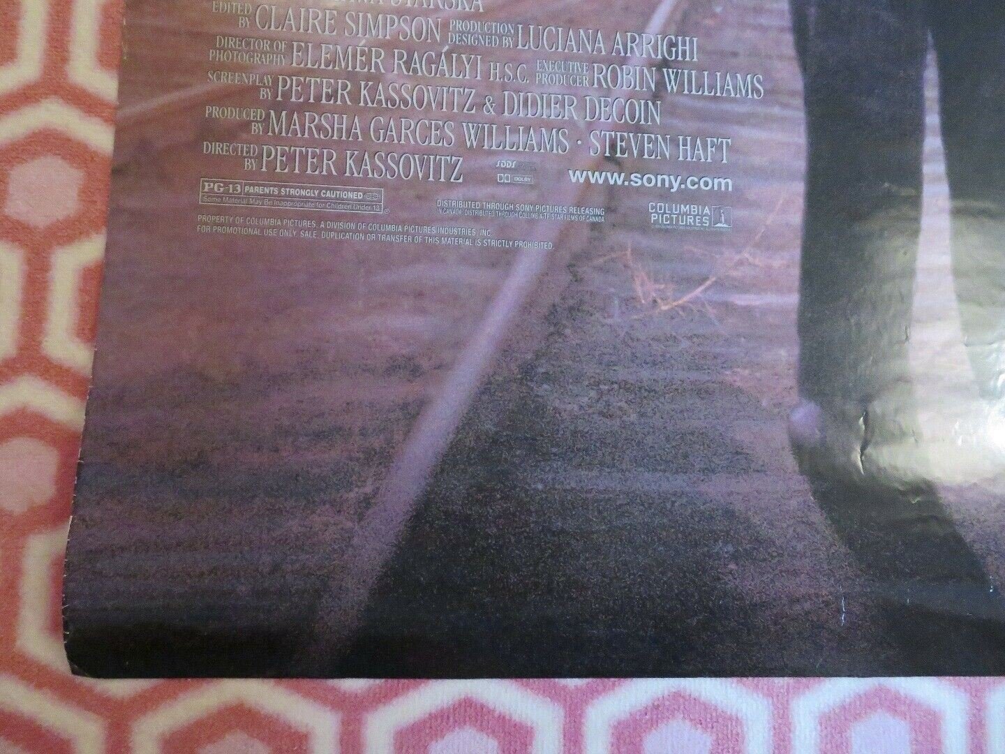 JAKOB THE LIAR US ONE SHEET ROLLED POSTER ROBIN WILLIAMS 1999 Movie posters