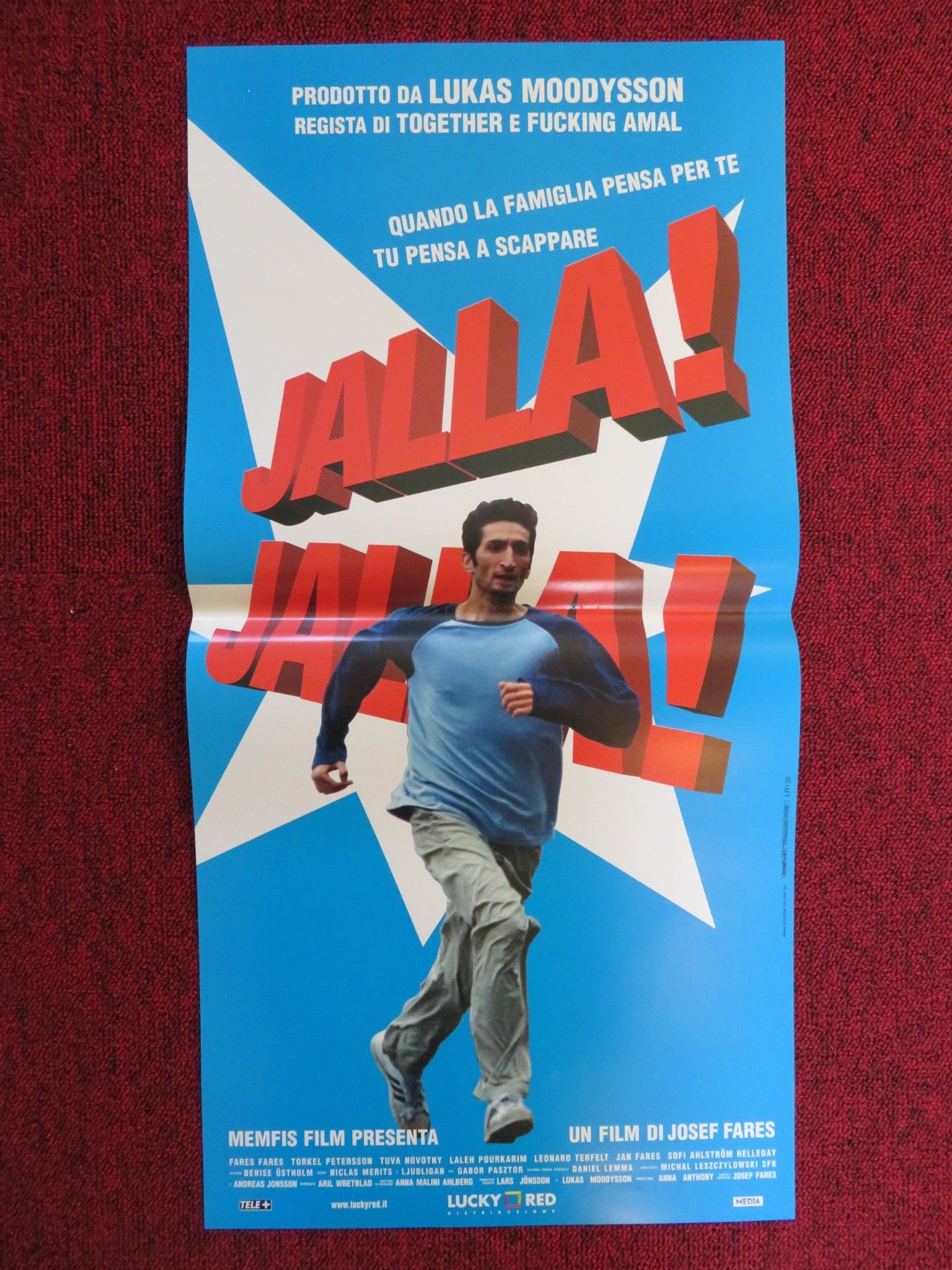 JALLA ! JALLA ! ITALIAN LOCANDINA POSTER FARES FARES TORKEL PETERSSON 2000 Rendezvous Cinema Movie posters