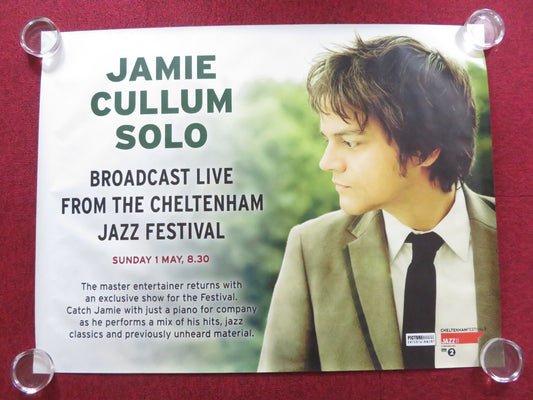JAMIE CULLUM SOLO: CHELTENHAM JAZZ FEST.. UK QUAD (30"x 40") ROLLED POSTER 2011 Rendezvous Cinema Movie posters