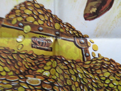 JAMIE'S TREASURE HUNT (SCALAWAG) FOLDED US ONE SHEET POSTER KIRK DOUGLAS 1975 Movie posters