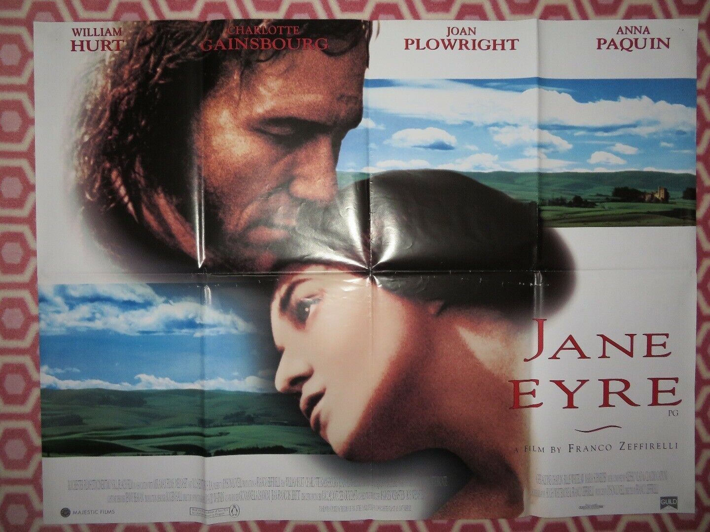 JANE EYRE BRITISH QUAD (30"x40") POSTER CHARLOTTE GAINSBOUG JOAN PLOWRIGHT '96 Movie posters