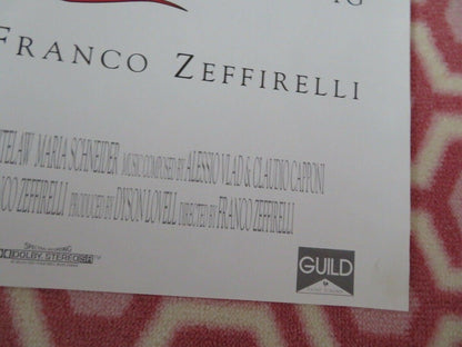 JANE EYRE BRITISH QUAD (30"x40") POSTER CHARLOTTE GAINSBOUG JOAN PLOWRIGHT '96 Movie posters