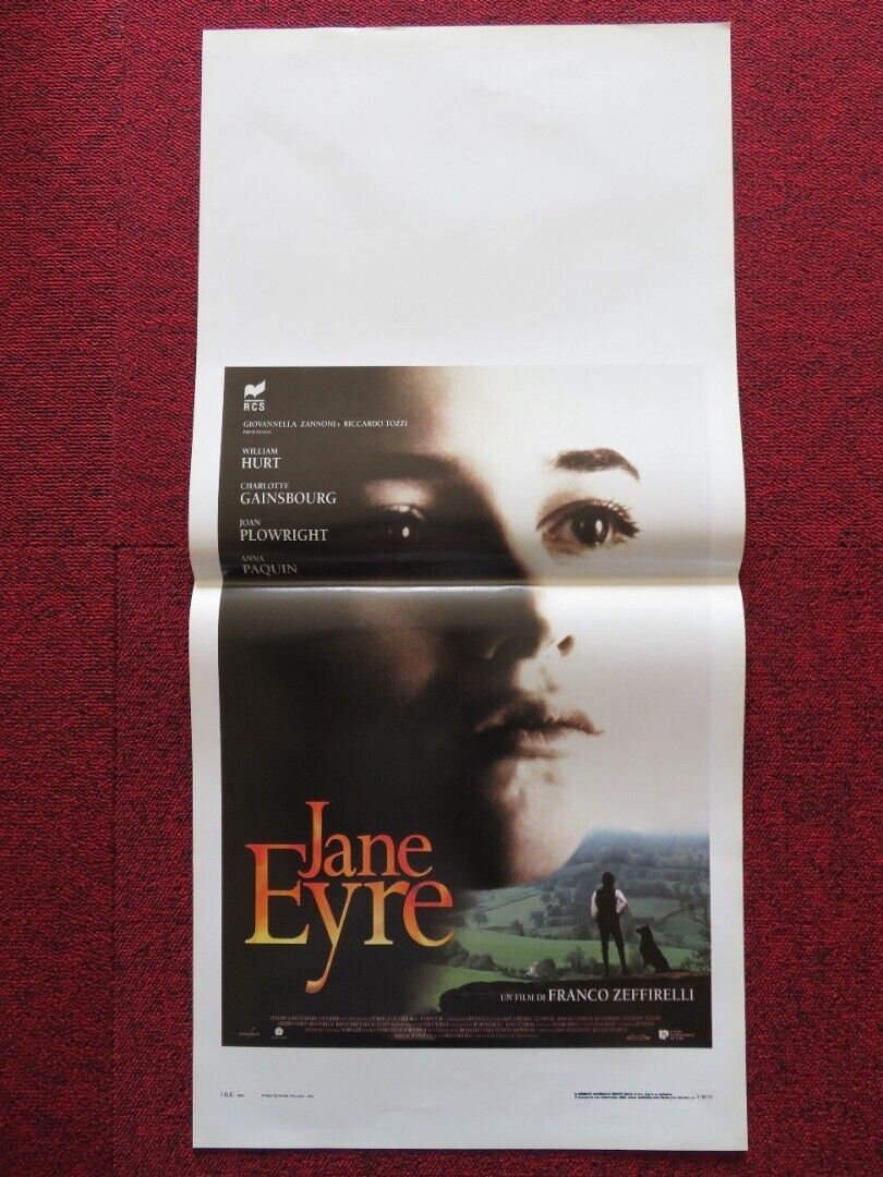 JANE EYRE ITALIAN LOCANDINA (27.5"x13") POSTER ANNA PAQUIN WILLIAM HURT 1996 Movie posters