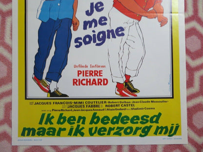 JE SUIS TIMIDE MAIS JE ME SOIGNE BELGIUM (21.5"x14") POSTER PIERRE RICHARD '78 Movie posters