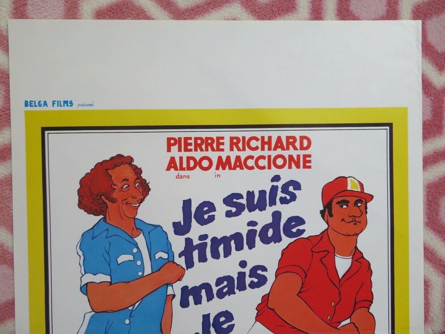 JE SUIS TIMIDE MAIS JE ME SOIGNE BELGIUM (21.5"x14") POSTER PIERRE RICHARD '78 Movie posters