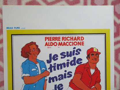 JE SUIS TIMIDE MAIS JE ME SOIGNE BELGIUM (21.5"x14") POSTER PIERRE RICHARD '78 Movie posters