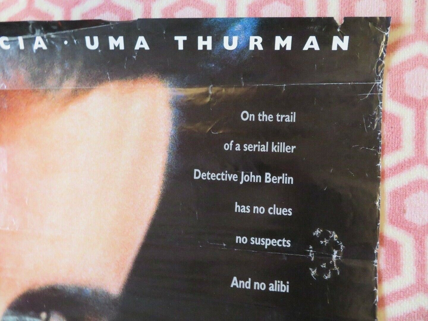 JENNIFER 8 US ONE SHEET ROLLED POSTER ANDY GARCIA UMA THURMAN 1992 Movie posters