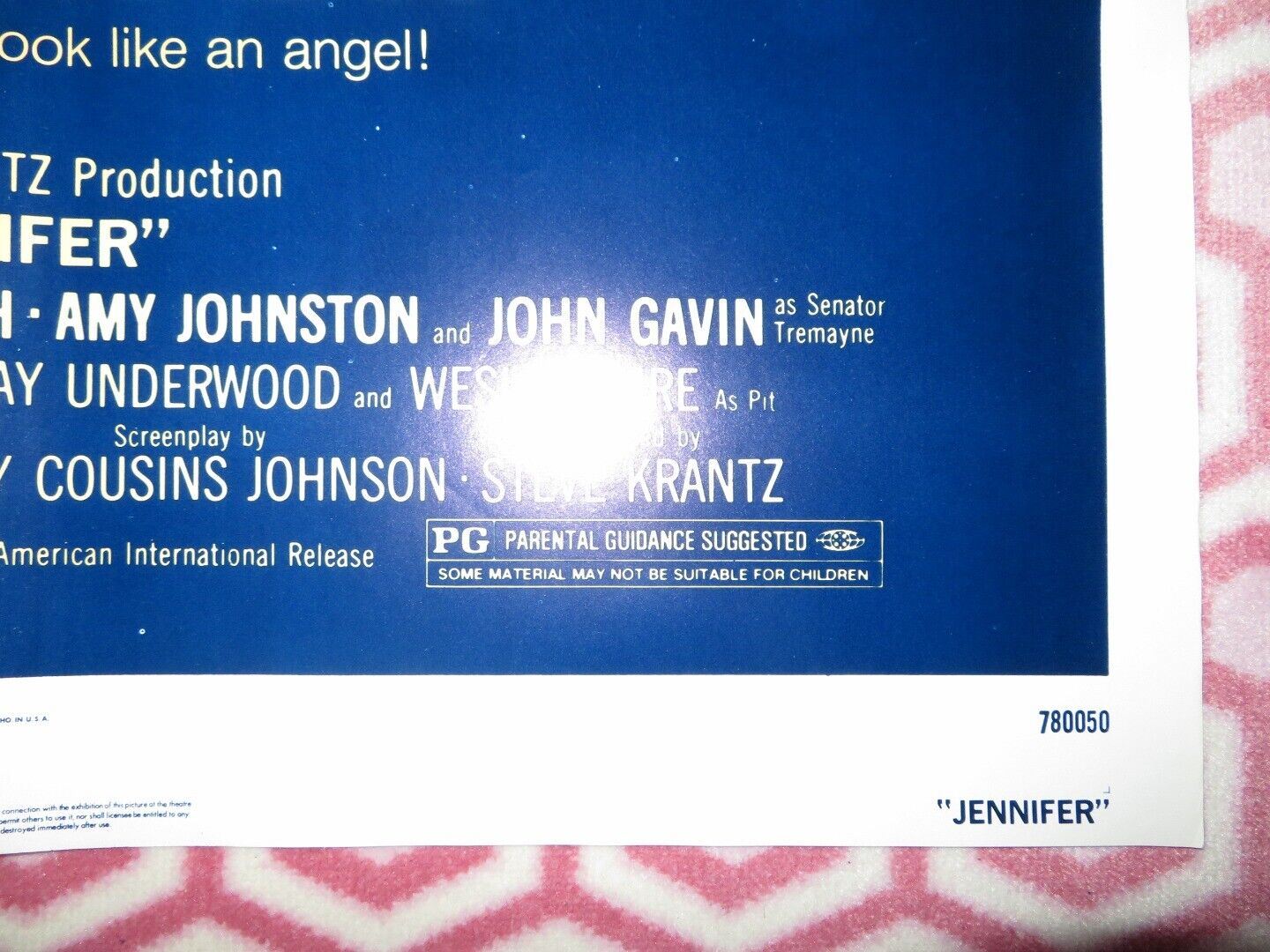 JENNIFER FOLDED US ONE SHEET POSTER BERT CONVYLISA PELIKAN 1978 Movie posters