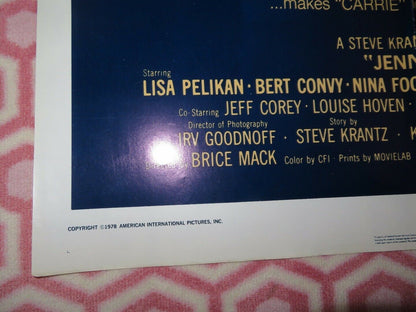 JENNIFER US ONE SHEET POSTER LISA PELIKAN BERT CONVY 1978 Movie posters