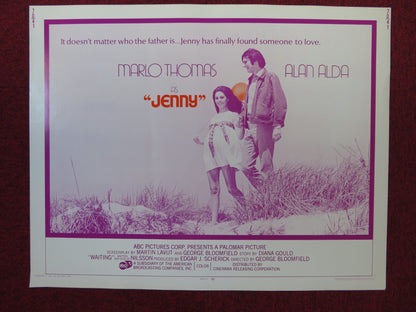 JENNY US HALF SHEET (22"x 28") POSTER MARLO THOMAS ALAN ALDA 1970 Rendezvous Cinema Movie posters