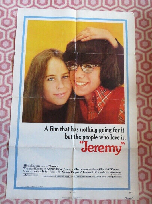JEREMY US ONE SHEET POSTER ROBBY BENSON 1973 - Rendezvous Cinema