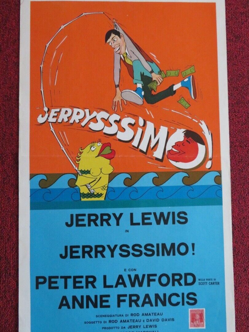 JERRYSSSIMO / Hook, Line and Sinker ITALIAN LOCANDINA (27.5"x13") POSTER 1969 Movie posters