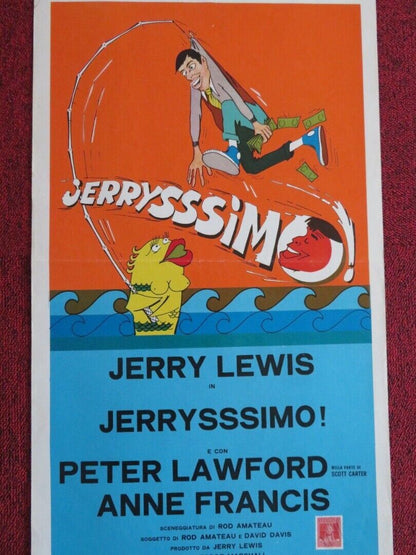 JERRYSSSIMO / Hook, Line and Sinker ITALIAN LOCANDINA (27.5"x13") POSTER 1969 Movie posters