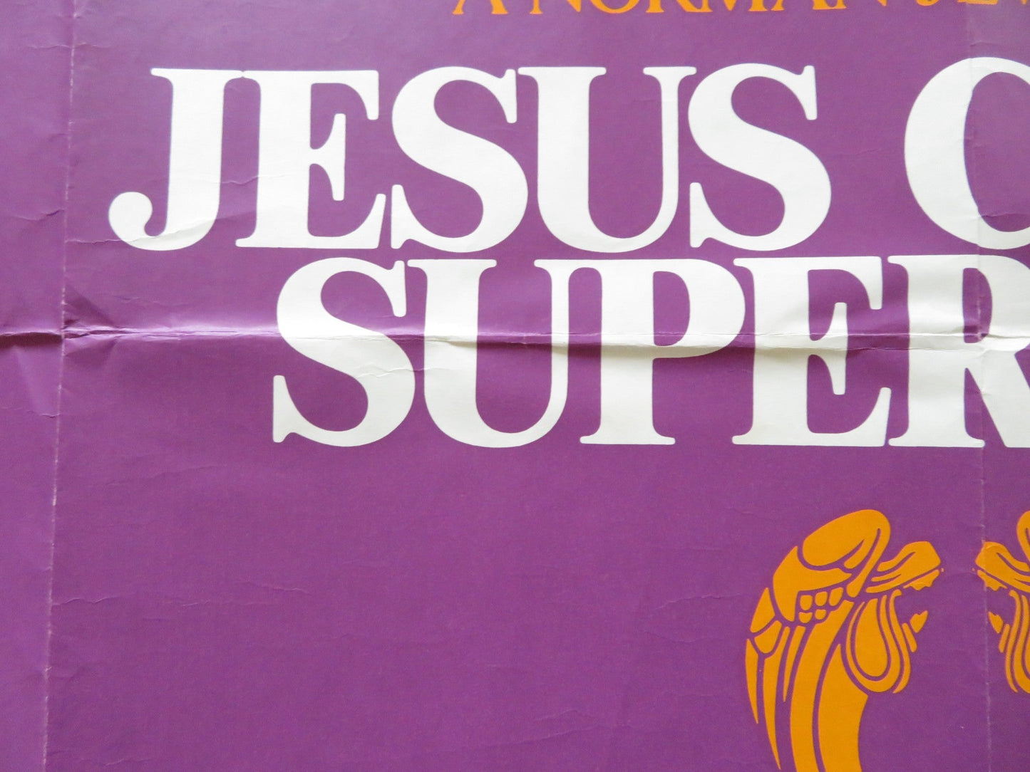 JESUS CHRIST SUPERSTAR UK QUAD POSTER FOLDED TED NEELEY CARL ANDERSON 1973 Rendezvous Cinema Movie posters