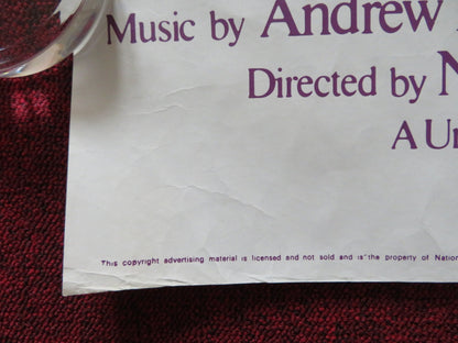 JESUS CHRIST SUPERSTAR UK QUAD POSTER FOLDED TED NEELEY CARL ANDERSON 1973 Rendezvous Cinema Movie posters