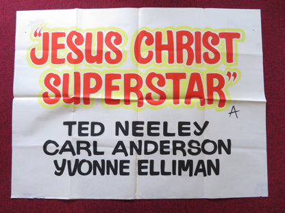 JESUS CHRIST SUPERSTAR UK QUAD POSTER FOLDED TED NEELEY CARL ANDERSON 1973 Rendezvous Cinema Movie posters