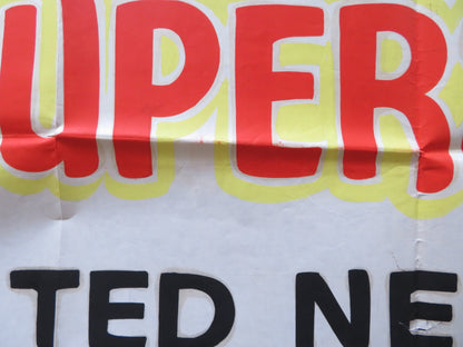 JESUS CHRIST SUPERSTAR UK QUAD POSTER FOLDED TED NEELEY CARL ANDERSON 1973 Rendezvous Cinema Movie posters