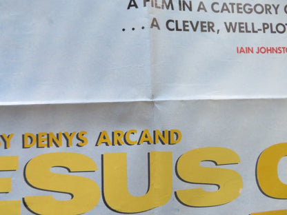 JESUS OF MONTREAL UK QUAD POSTER FOLDED LOTHAIRE BLUTEAU C. WILKENING 1989 Rendezvous Cinema Movie posters