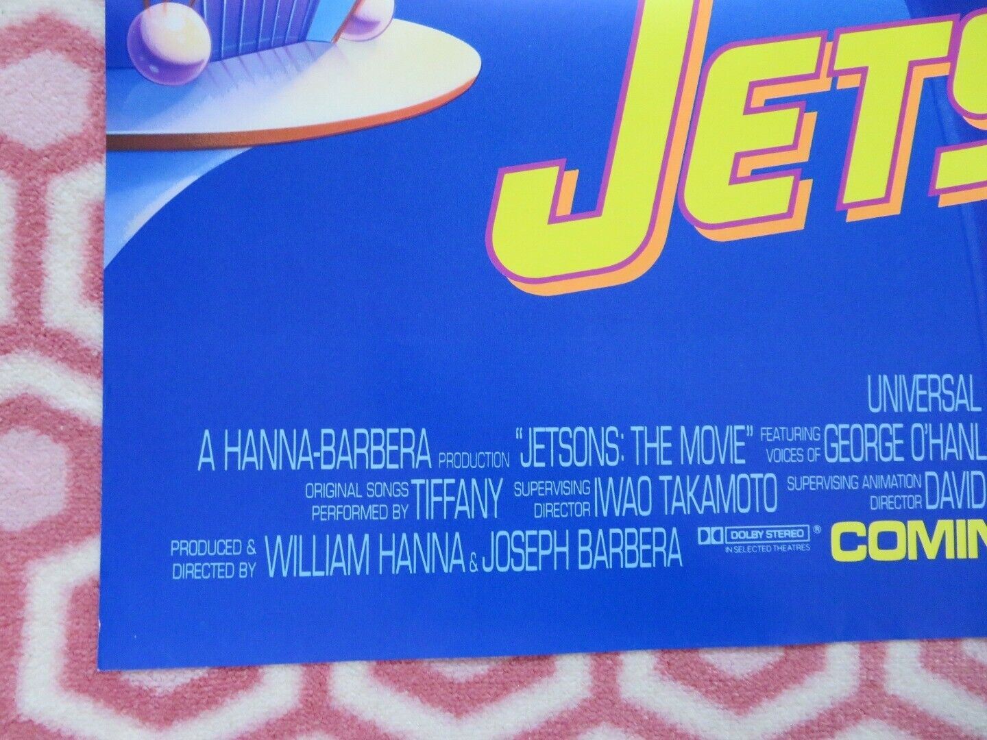 JETSONS THE MOVIE FOLDED US ONE SHEET POSTER HANNA BARBERA 1990 Movie posters