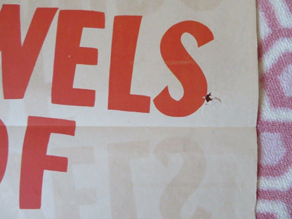 JEWELS OF BRANENBURY FOLDED US ONE SHEET POSTER RICHARD TRAVIS M CHEIREL 1947 Movie posters