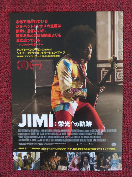 JIMI: ALL IS BY MY SIDE JAPANESE CHIRASHI (B5) POSTER ANDRE 3000 ATWELL 2013 Rendezvous Cinema Movie posters