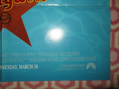 JIMMY HOLLYWOOD US ONE SHEET POSTER JOE PESCI CHRISTIAN SLATER 1994 Movie posters