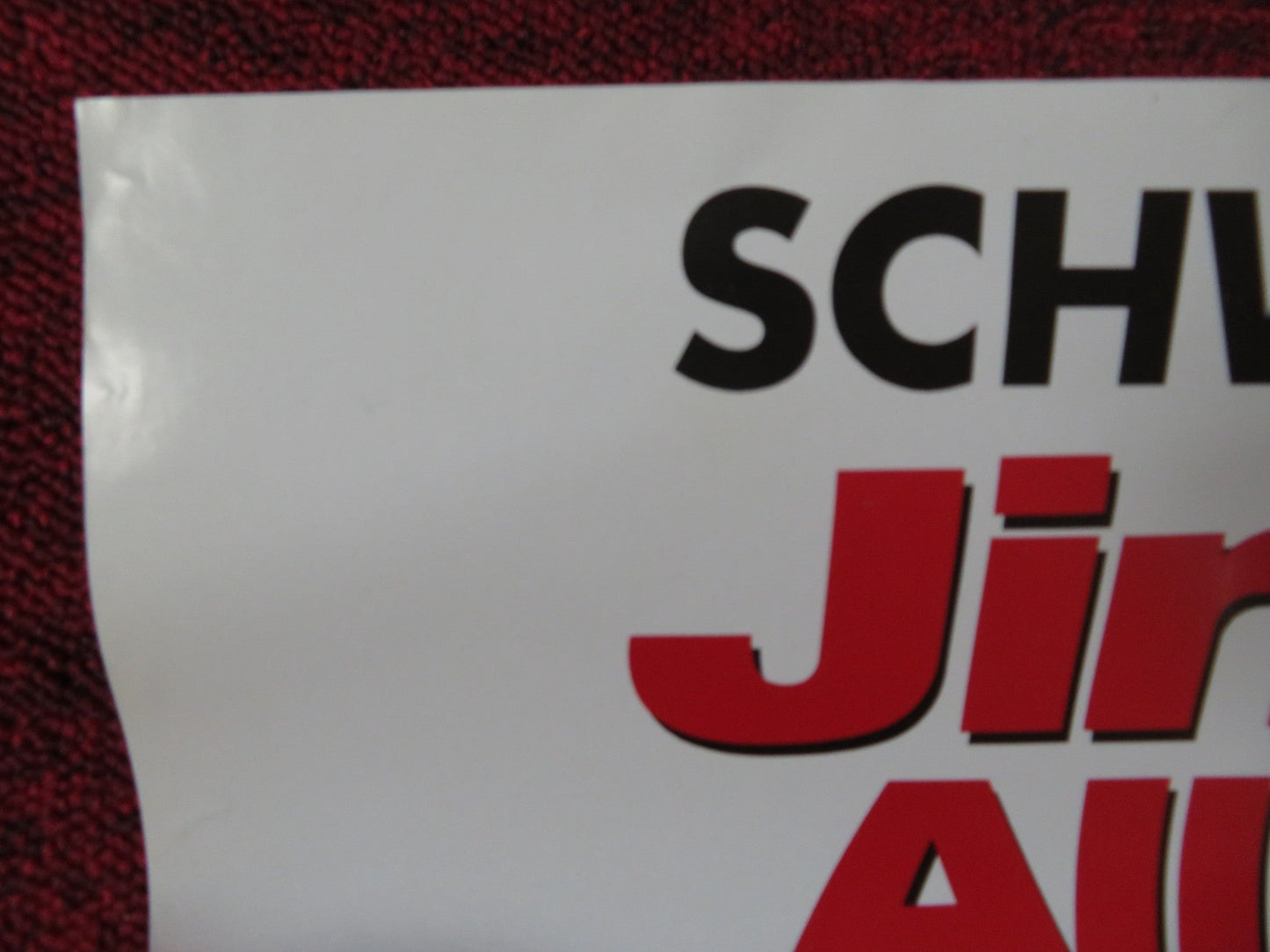 JINGLE ALL THE WAY VHS VIDEO POSTER ARNOLD SCHWARZENEGGER SINBAD 1996 Rendezvous Cinema Movie posters