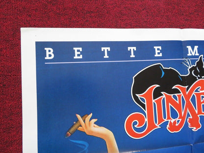 JINXED FOLDED US ONE SHEET POSTER BETTE MIDLER RIP TORN 1982 Movie posters