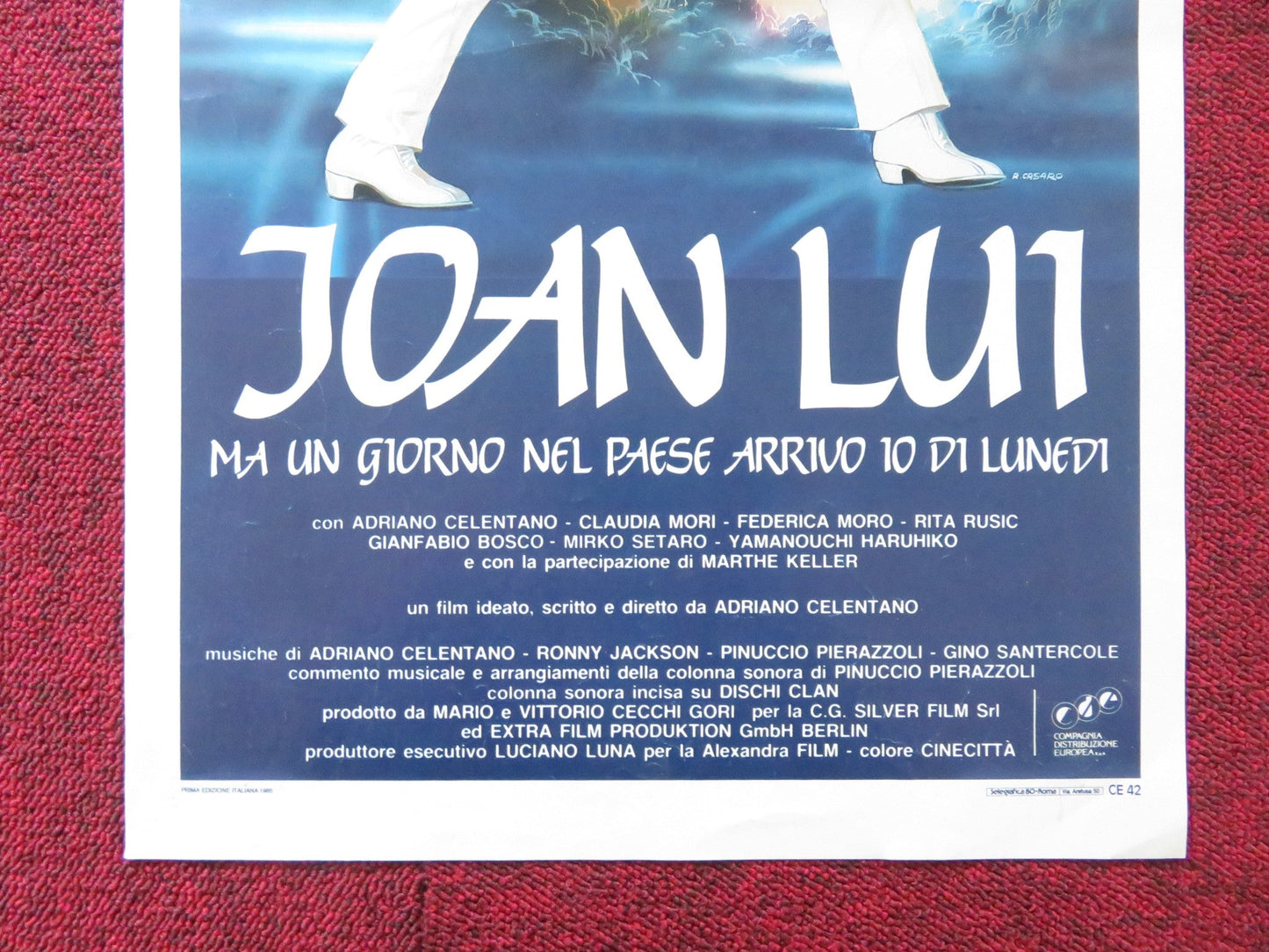 JOAN LUI ITALIAN LOCANDINA POSTER ADRIANO CELENTANO CLAUDIA MORI 1985 Rendezvous Cinema Movie posters