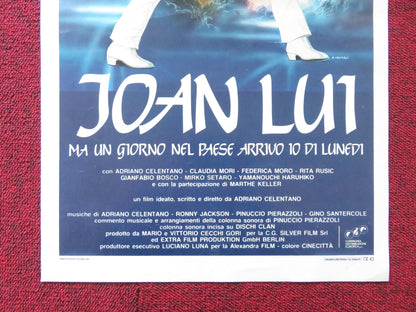 JOAN LUI ITALIAN LOCANDINA POSTER ADRIANO CELENTANO CLAUDIA MORI 1985 Rendezvous Cinema Movie posters