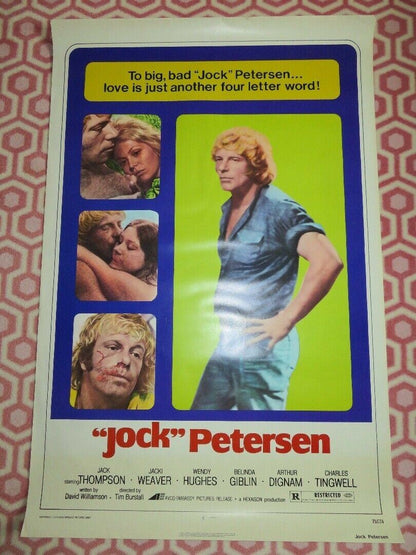 JOCK PETERSEN US ONE SHEET ROLLED POSTER JACK THOMPSON JACKI WEAVER 1974 Movie posters