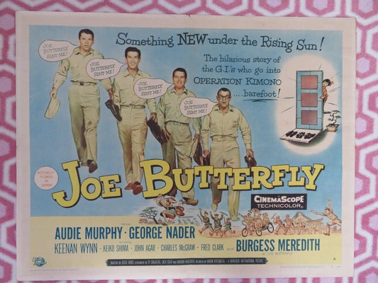 JOE BUTTERFLY US HALF SHEET (22"x 28") POSTER AUDIE MURPHY 1957 Movie posters