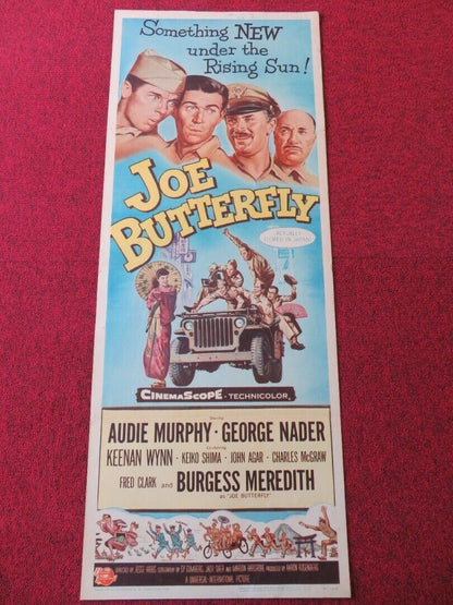 JOE BUTTERFLY US INSERT (14"x 36") POSTER AUDIE MURPHY GEORGE NADER 1957 Movie posters