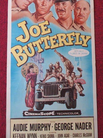 JOE BUTTERFLY US INSERT (14"x 36") POSTER AUDIE MURPHY GEORGE NADER 1957 Movie posters