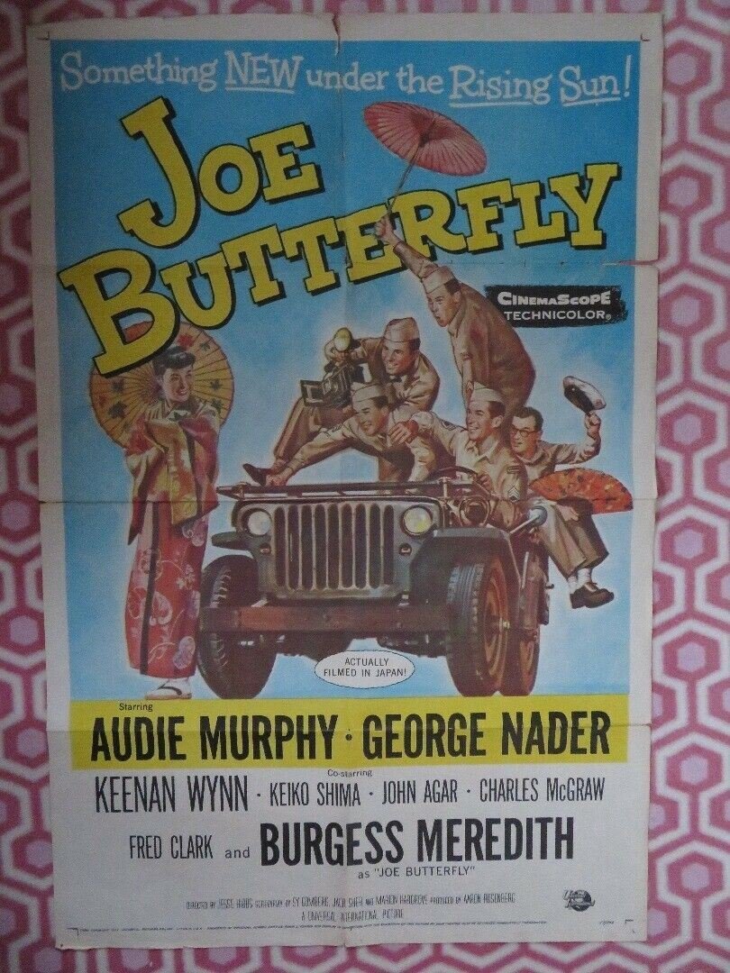 JOE BUTTERFLY US ONE SHEET POSTER AUDIE MURPHY GEORGE NADER 1957 Movie posters