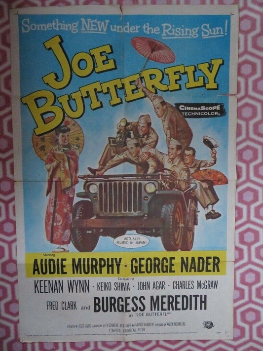 JOE BUTTERFLY US ONE SHEET POSTER AUDIE MURPHY GEORGE NADER 1957 Movie posters