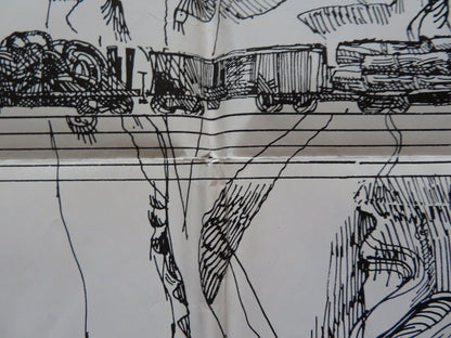 JOE HILL FOLDED US ONE SHEET POSTER THOMMY BERGGREN 1971 Movie posters